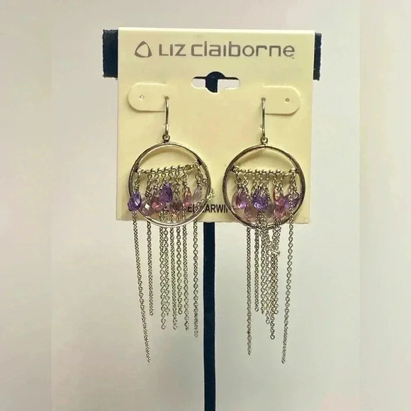 LIZ CLAIBORNE NEW WITH TAGS PIERCED EARRINGS. - Picture 1 of 7